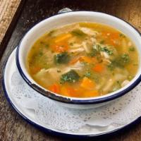 Chicken Vegetable Rice Soup · 
