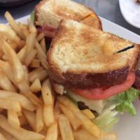 B.L.T. Sandwich · Four pieces of thick cut bacon,lettuce,tomato and Mayo served on your choice of Zingerman’s ...