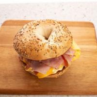 Breakfast Sandwich · Egg, American cheese, and your choice of protein on a freshly baked bagel, toast, croissant,...