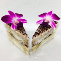Tiramisu Cake Slice · 