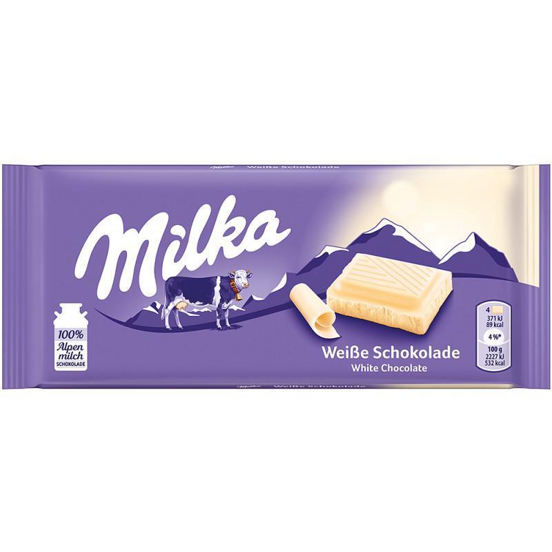 Milka White Chocolate 100g · 