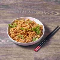 Lo Mein (Soft Noodles) · Served with your choice of protein.