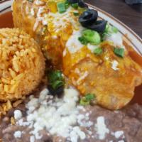 Red Chili Burrito  · Flour tortilla with a savory filling.