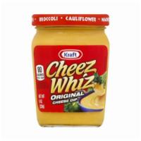 Cheez Whiz Original Dip (8 Oz) · Treat yourself to Kraft Cheez Whiz Original Cheese Dip, the dip that goes well with everythi...