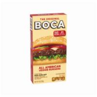 Boca All American Veggie Burgers (4 Ct) · BOCA Non-GMO Soy All American Veggie Burgers are a delicious alternative to ground beef. The...