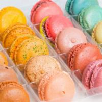 Box of 12 Macarons · Made with Gluten-Free ingredients. We also offer Dairy-free flavors.