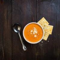 Tomato Basil Soup · One pint of our creamy homemade tomato basil soup