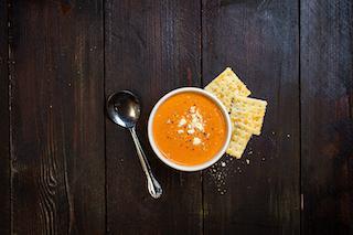 Tomato Basil Soup · One pint of our creamy homemade tomato basil soup