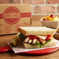 Chipotle Chicken Deluxe Sandwich · Sourdough. Chipotle seasoned chicken breast with tomatoes, pepper Jack cheese and chipotle s...
