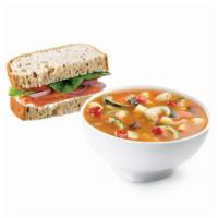 2. Sandwich and Soup Combo · Choose any full sandwich and a cup of soup. Served with a pickle and a cookie.