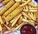 Mozzarella Cheese Sticks with Fries · 