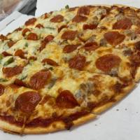 Thin Crust Cheese Pizza · Our most popular - traditional Chicago style pub pizza with cracker crust. We make our dough...