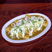 Pollo Enchiladas (chicken) · Enchiladas made with red, green sauce or mole topped with Fetta cheese lettuce cream onions ...