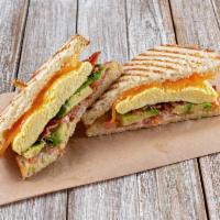 Breakfast Sandwich · Scramble eggs, choice of breakfast meat, mayo, American cheese and choice of English muffin ...