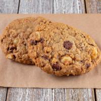 Royal Cookie · Oatmeal cookie with chocolate chips, coconut and macadamia nuts.
