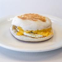 Sausage, Egg, and Cheese English Muffin · Yeast leavened bread.