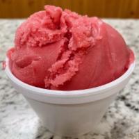1 Pint Raspberry Sorbet · A dairy free frozen dessert made with fruit, sugar, and other natural ingredients.