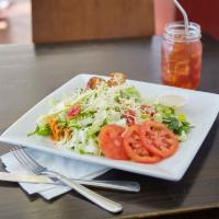 Ceasar Salad · Heirloom tomatoes, avocado, Parmesan. Vegetarian. Gluten free.