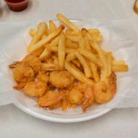 Medium Shrimp Dinner · Shell fish.