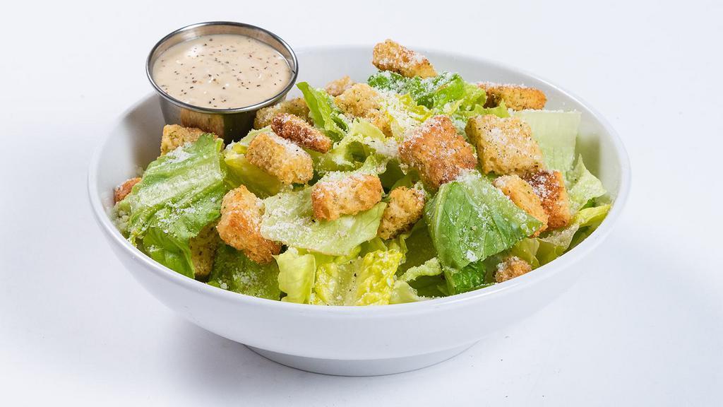 Caesar Salad · Romaine, croutons and Romano.