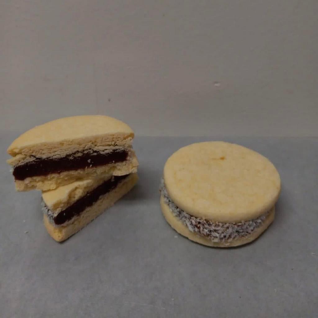 Alfajores-White · These are an Argentine classic.  Homemade white cookie/cake surrounding dulce de leche!!