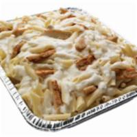 Family Size Penne Alfredo · Serves 5-6 people. 6 lbs. of pasta. Served with a full-order of Guido bread. Add grilled chi...