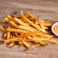 Hand Cut Fries · Fresh Cut Idaho Russet Potatoes