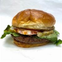 Classic Hamburger · Fresh, never frozen burgers!
