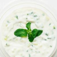 36. Yogurt Salad · Cucumber , Plain Yogurt , Garlic , Mint and Lemon