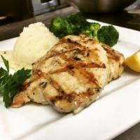 Rosemary Chicken · Grilled chicken breasts marinated in a lemon, garlic and rosemary infused olive oil, served ...