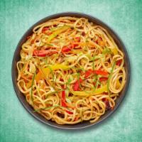 Wok Tossed Veg Noodles · Thin noodles are tossed with veggies and sauces on high flame to make this Indo Chinese deli...