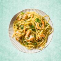 Fiery Shrimp Noodles · A popular Indo Chinese dish that features stir fried shrimp and vegetables and noodles tosse...