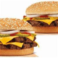 2. Quarter Pounder Cheeseburger · Grilled or fried patty with cheese on a bun.