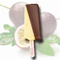 Light & Passionate · Fresh Passion Fruit sorbet half-dipped in our (Dairy-Free) Signature Semi-Sweet Chocolate. S...
