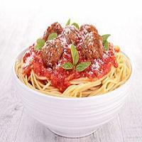 Spaghetti and Meatballs  · meatballs topped with sauce, mozzarella and parmesan cheese.