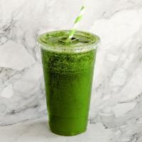 Green Machine Juice · Kale, spinach, celery, cucumber, kiwi and lemon. 20 oz.