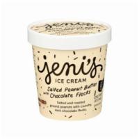 Jeni's Splendid Salted Peanut Butter with Chocolate Flecks Ice Cream (16 oz) · 