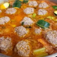 Albondigas Soup · Meatballs soup.