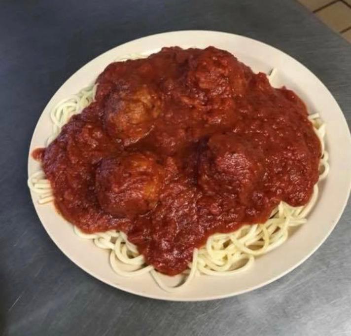 Double 2 Item Spaghetti · Spaghetti served with your choice of meatballs, meatsauce, or mushroom. Your choice of garlic or plain bread 