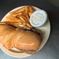 Steak Sandwich with Drink Platter · Served on 8