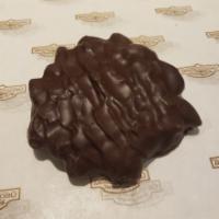 Dark Chocolate Almond Bear · Roasted almonds and chewy caramel enrobed in dark chocolate
