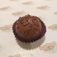Raspberry Truffle · Milk and dark chocolate center with raspberry flavoring in a milk chocolate shell
