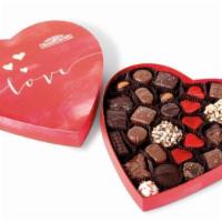 Valentine's Day Red Heart Chocolate Box · Beautiful heart box filled with an assortment of decadent chocolates make this heart box one...