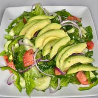 Avocado Salad  · Sliced avocado with a variety of vegetables. 