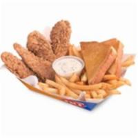Chicken Strips · A DQ® signature, 100% all-tenderloin white meat chicken strips are served with crispy fries,...
