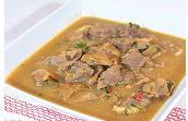 Assorted Meat Pepper Soup · Zesty spicy soup with beef, lamb goat and tripe, made with fresh herbs and Nigerian spice.