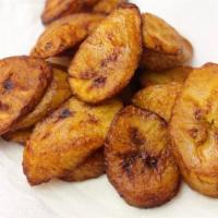 Plantain · Fried plantain is sweet and soft inside. Fried in deep oil until golden brown.