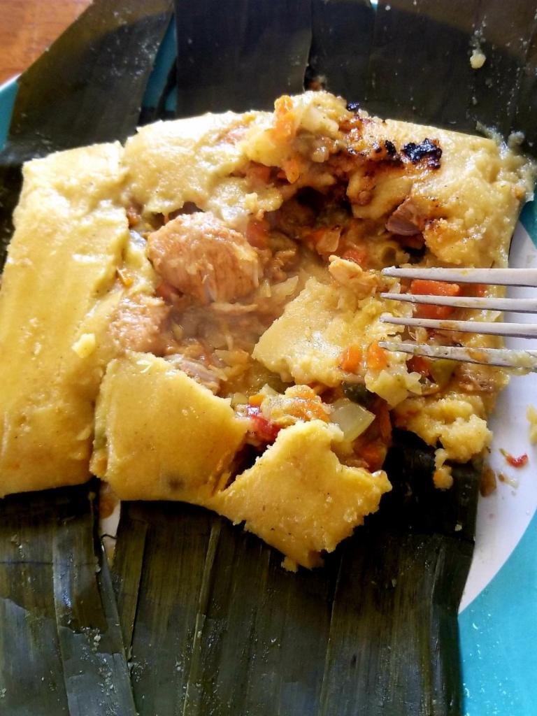Tamal (Mexican Style) y Hayaca · Hayacas are a Venezuelan and Colombian tamal style with cheese, pipian, pork, chicken or veggies.