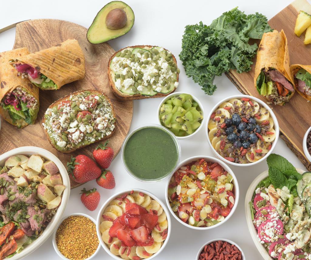 Vitality Bowls · Healthy · Breakfast · Salad · Mediterranean · Smoothie