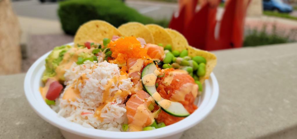Poki Bowl · Poke · Salad · Hawaiian · Seafood · Sushi · Japanese · Lunch · Dinner · Asian